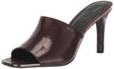 DKNY Women's Bronx Open Toe Fashion Pump Heel Sandal Heeled, Bordeaux Multi, 6